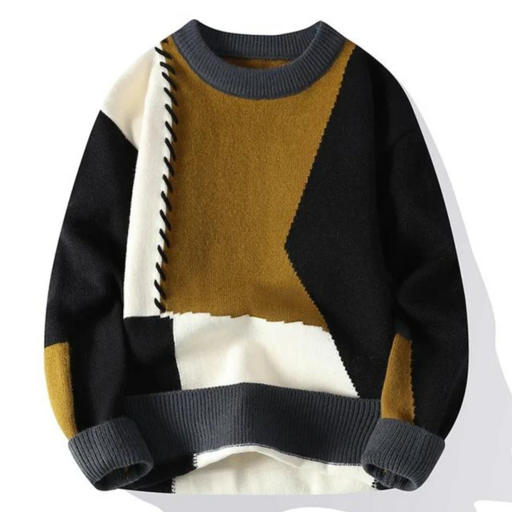 Aspen Patchwork Sweater, Lily & Sam, image 4