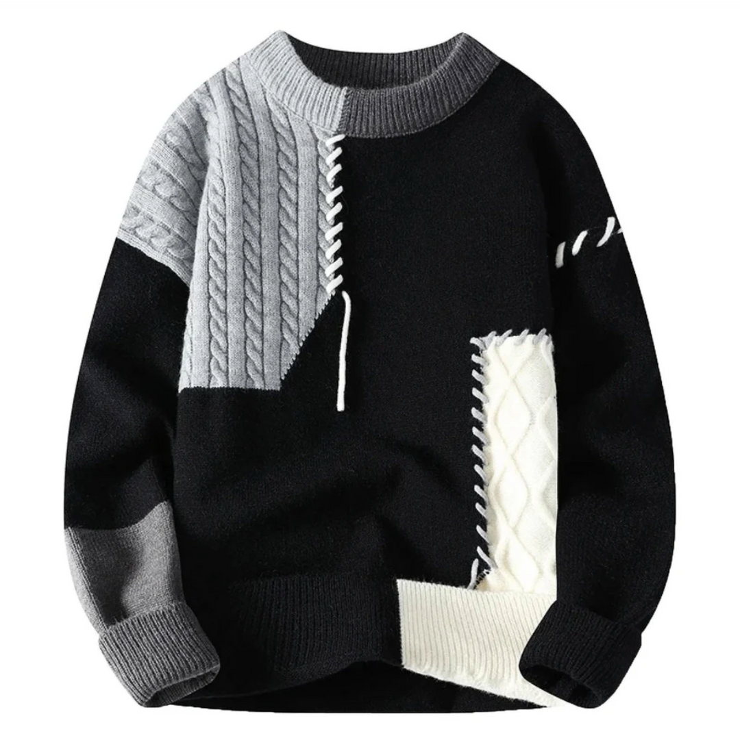 Aspen Patchwork Sweater, Lily & Sam, image 5