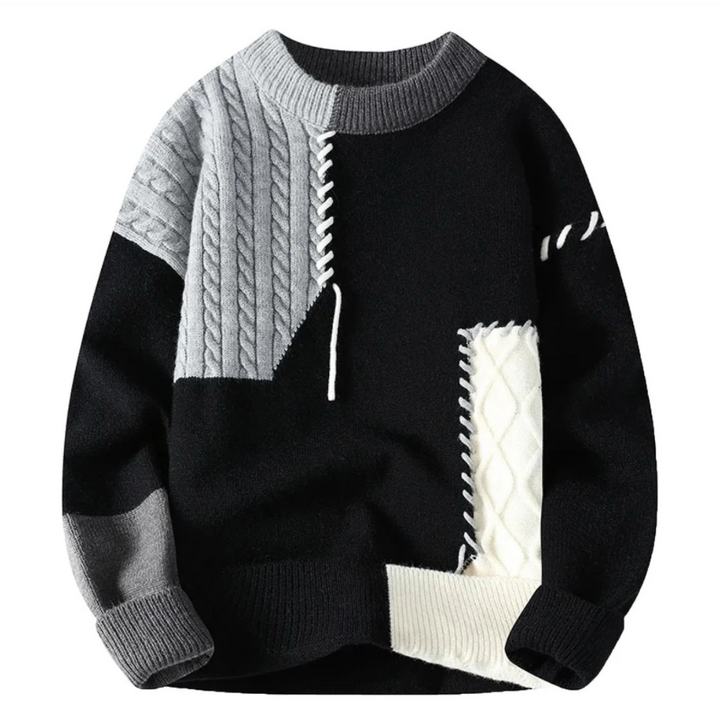 Aspen Patchwork Sweater, Lily & Sam, image 5
