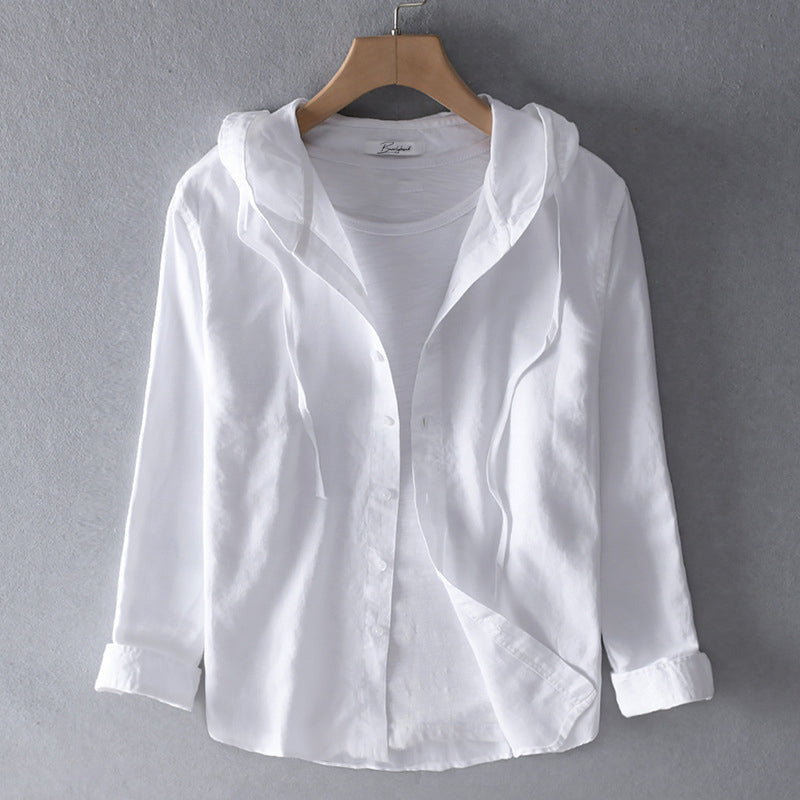 Breezy Cotton Linen Hoodie, Lily & Sam, image 5