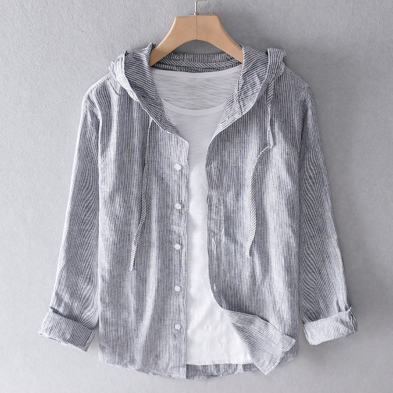Breezy Cotton Linen Hoodie, Lily & Sam, image 4