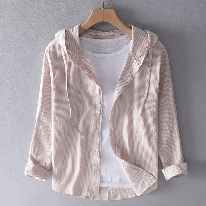 Breezy Cotton Linen Hoodie, Lily & Sam, image 3