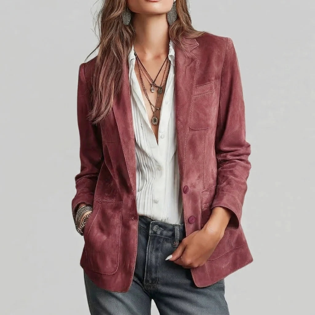 Suede Touch Blazer, Lily & Sam, image 3