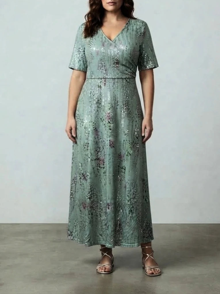 Midi Dress with Flattering Tummy Coverage, Lily & Sam, image 1