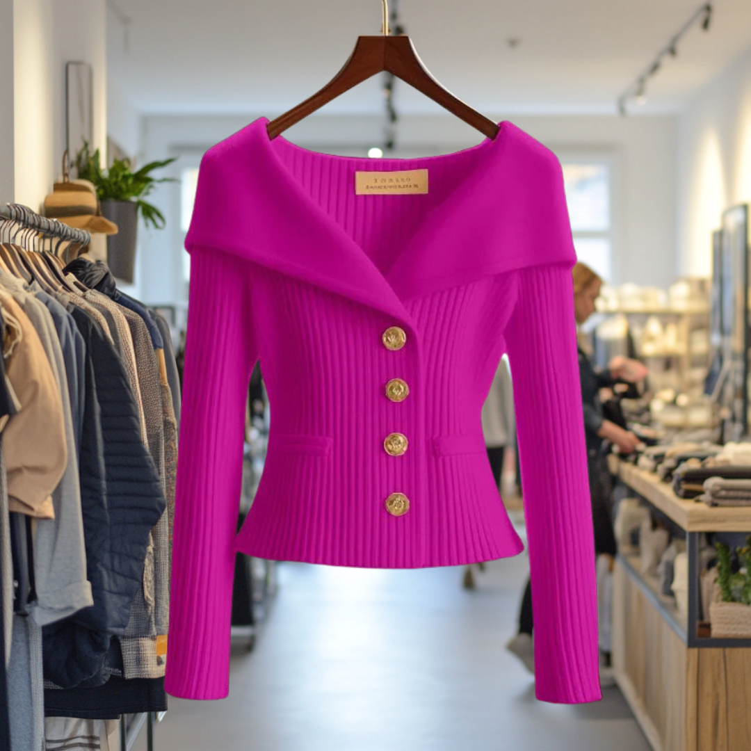 Bold Buttoned Sweater Jacket, Lily & Sam, image 6