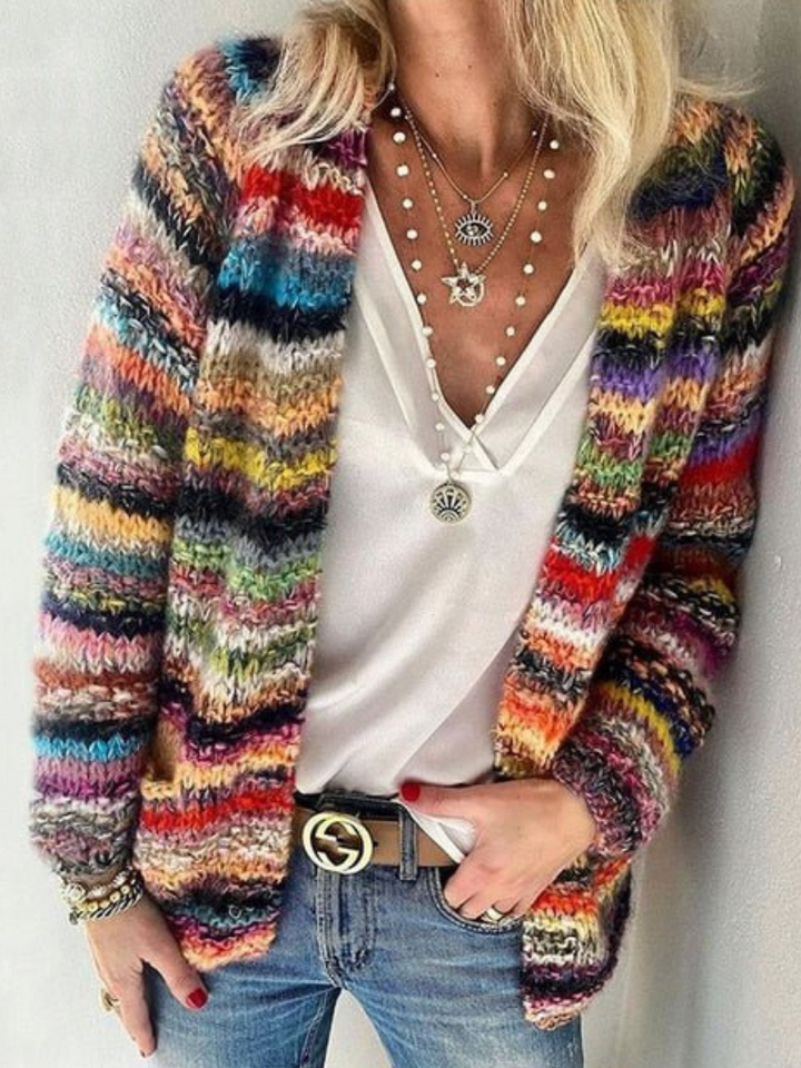 Isa Vibrant Layers Cardigan, Lily & Sam, image 2