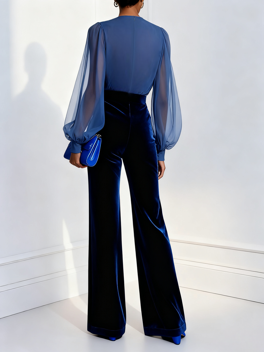 Celeste Velvet Jumpsuit, Lily & Sam, image 2