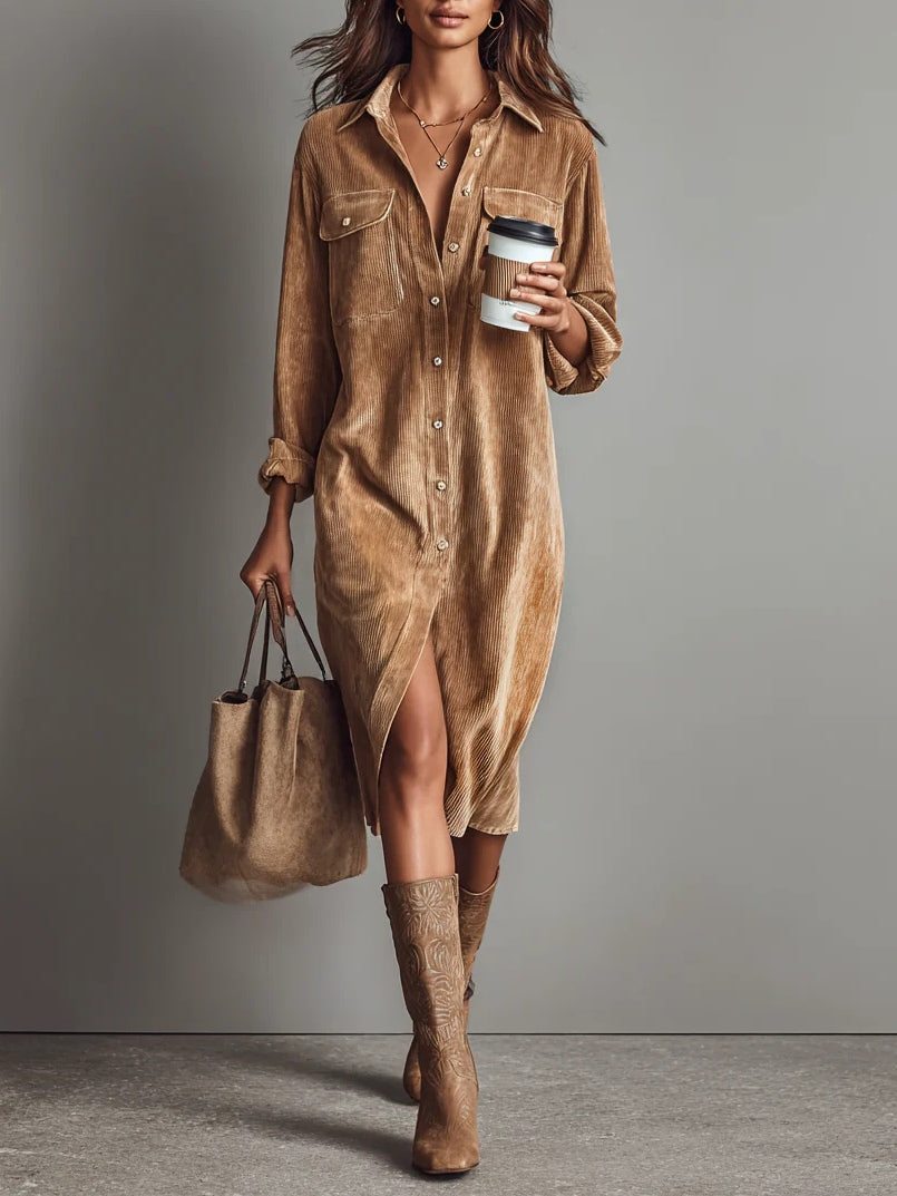 Chic Flared Hem Dress, Lily & Sam, image 1
