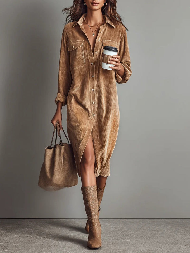 Chic Flared Hem Dress, Lily & Sam, image 1