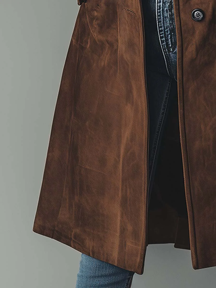 Vintage Suede Trench Coat, Lily & Sam, image 5
