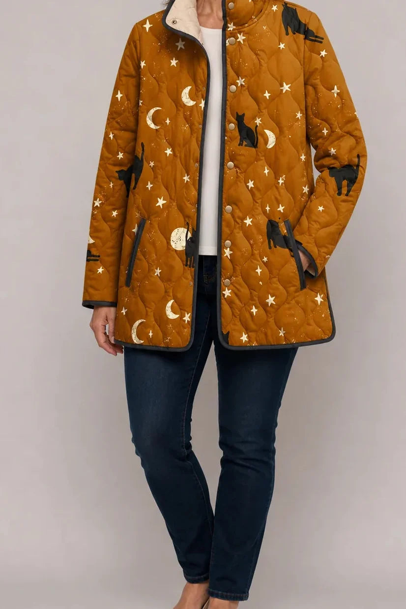 Floral Print Quilted Puffer Jacket, Lily & Sam, image 16