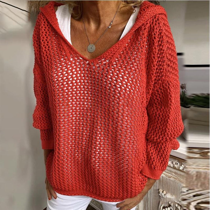 Loose Fit Open Knit Sweater, Lily & Sam, image 7