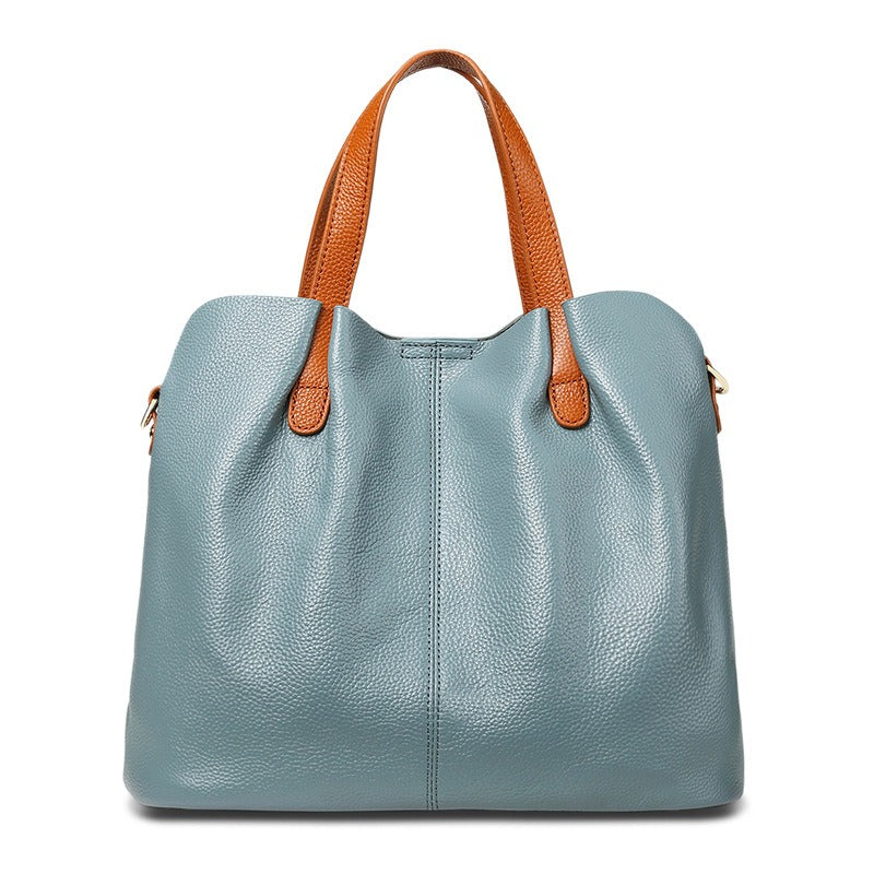 Women's Zip Leather Plain Bag, Lily & Sam, image 1