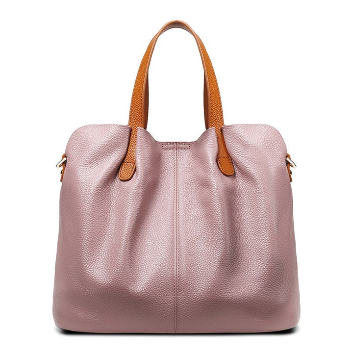 Women's Zip Leather Plain Bag, Lily & Sam, image 4