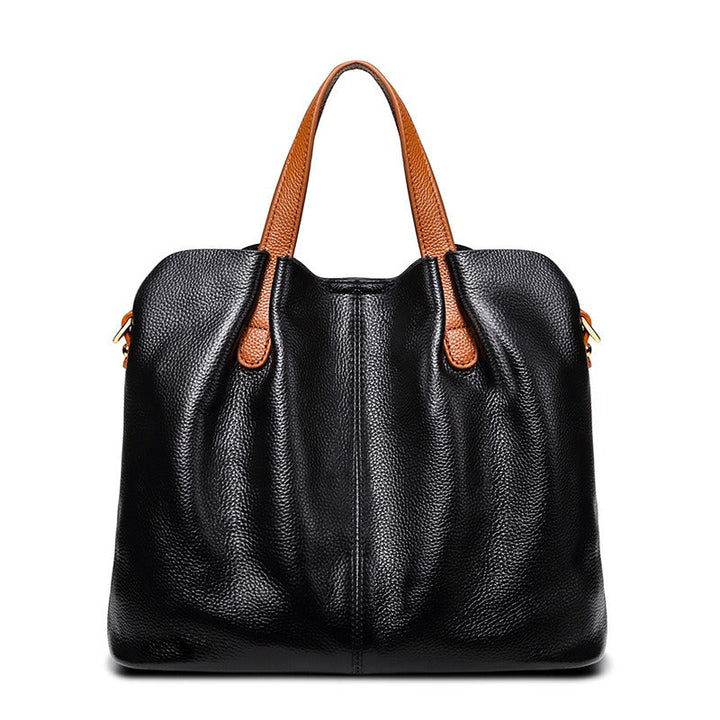 Women's Zip Leather Plain Bag, Lily & Sam, image 6