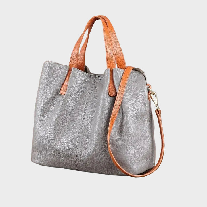 Women's Zip Leather Plain Bag, Lily & Sam, image 7