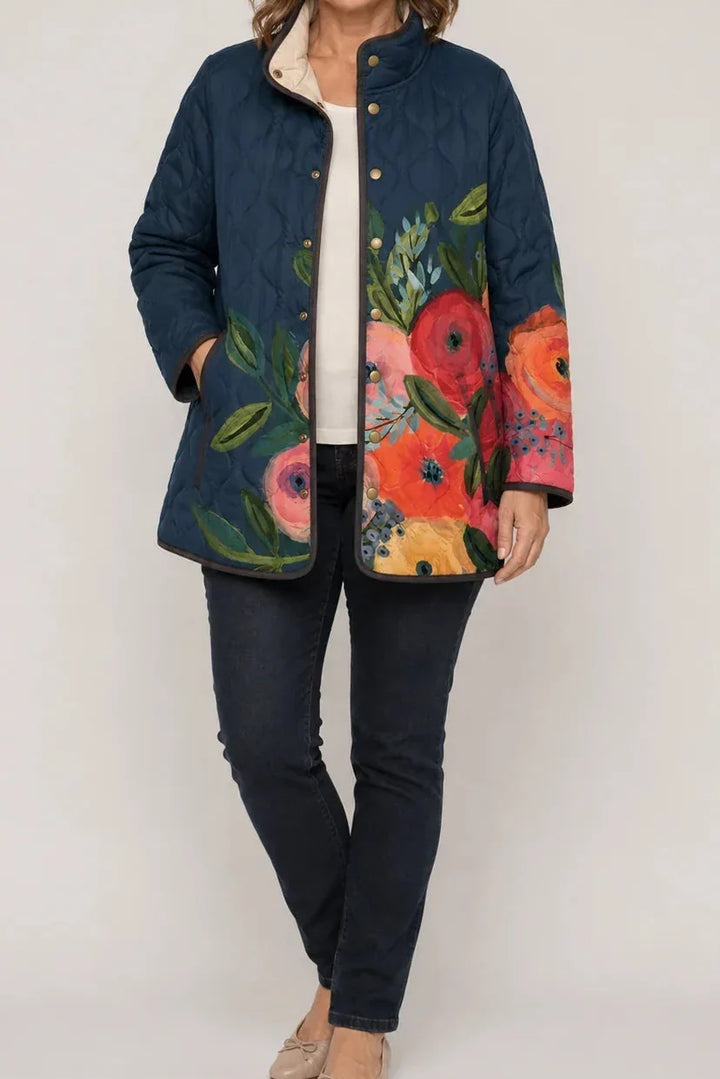 Floral Print Quilted Puffer Jacket, Lily & Sam, image 17