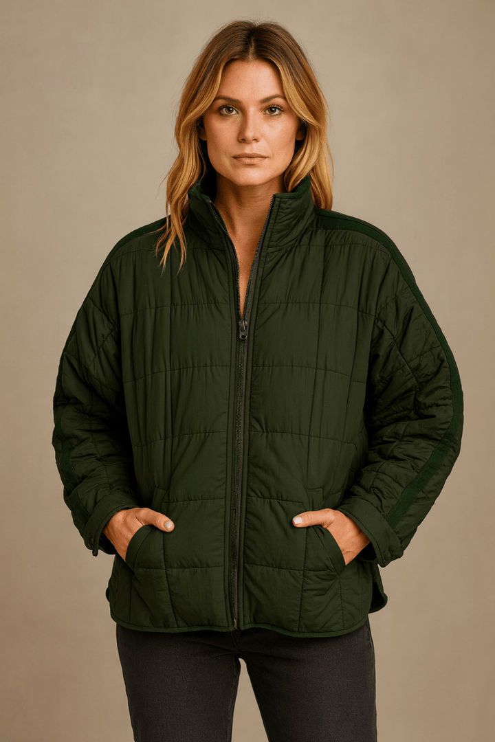Compact Zip Puffer Jacket, Lily & Sam, image 3
