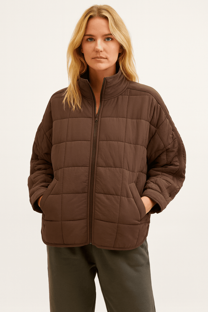 Compact Zip Puffer Jacket, Lily & Sam, image 2