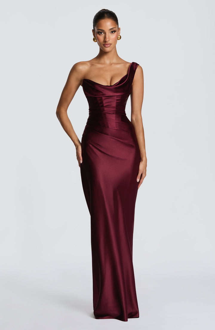 Corset maxi dress with lace up back, Lily & Sam, image 1