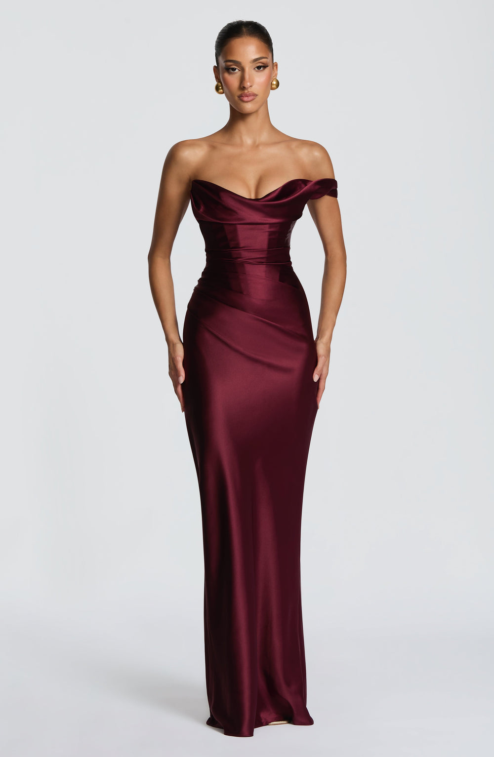 Corset maxi dress with lace up back, Lily & Sam, image 2