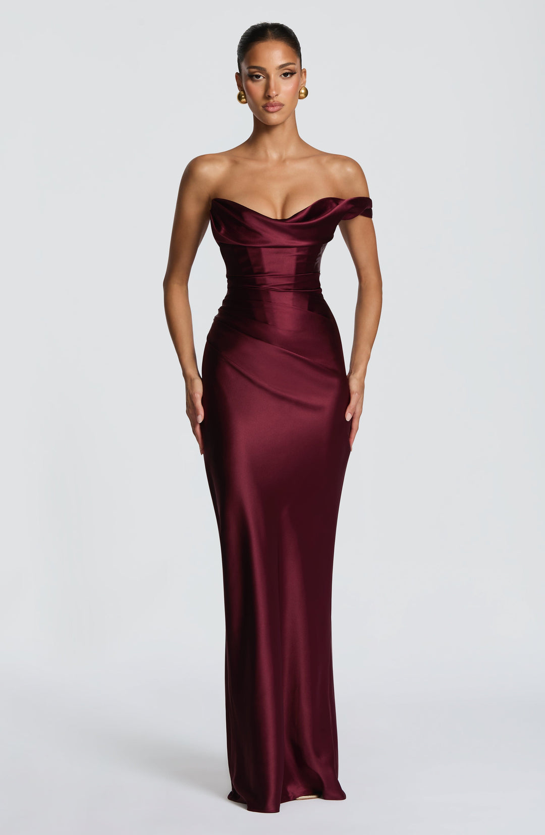 Corset maxi dress with lace up back, Lily & Sam, image 2