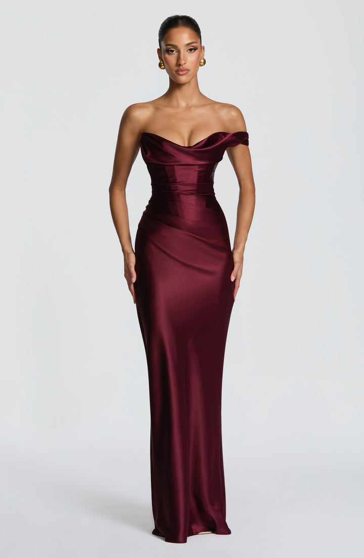 Corset maxi dress with lace up back, Lily & Sam, image 2