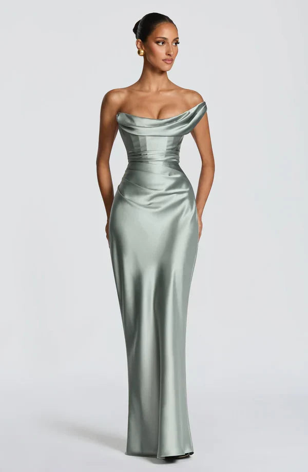 Corset maxi dress with lace up back, Lily & Sam, image 7