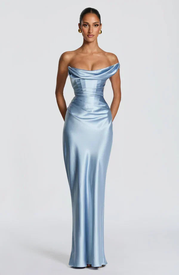 Corset maxi dress with lace up back, Lily & Sam, image 12