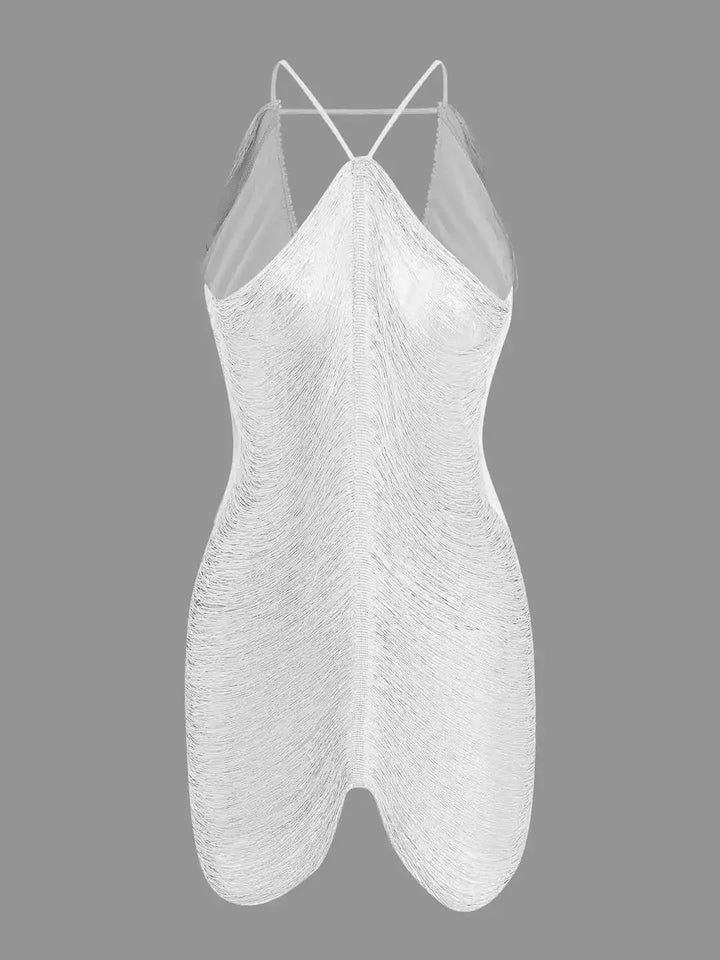 Metallic backless mini dress, Lily & Sam, image 9
