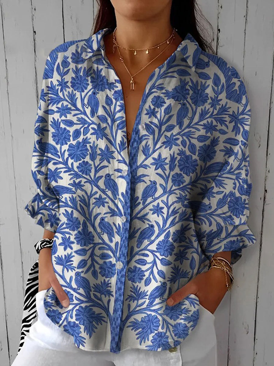 Blue Garden Blouse, Lily & Sam, image 1