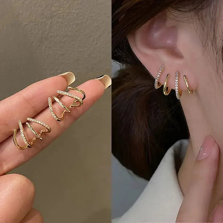 Spiral Ear Cuff Earrings, Lily & Sam, image 5