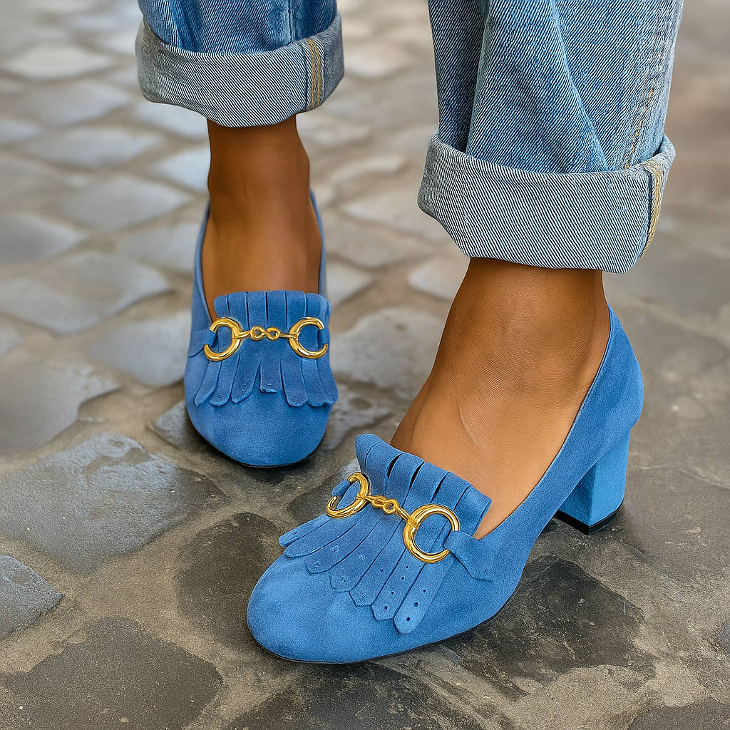 Fluorescent Loafer With Heels And Metal Detail, Lily & Sam, image 2