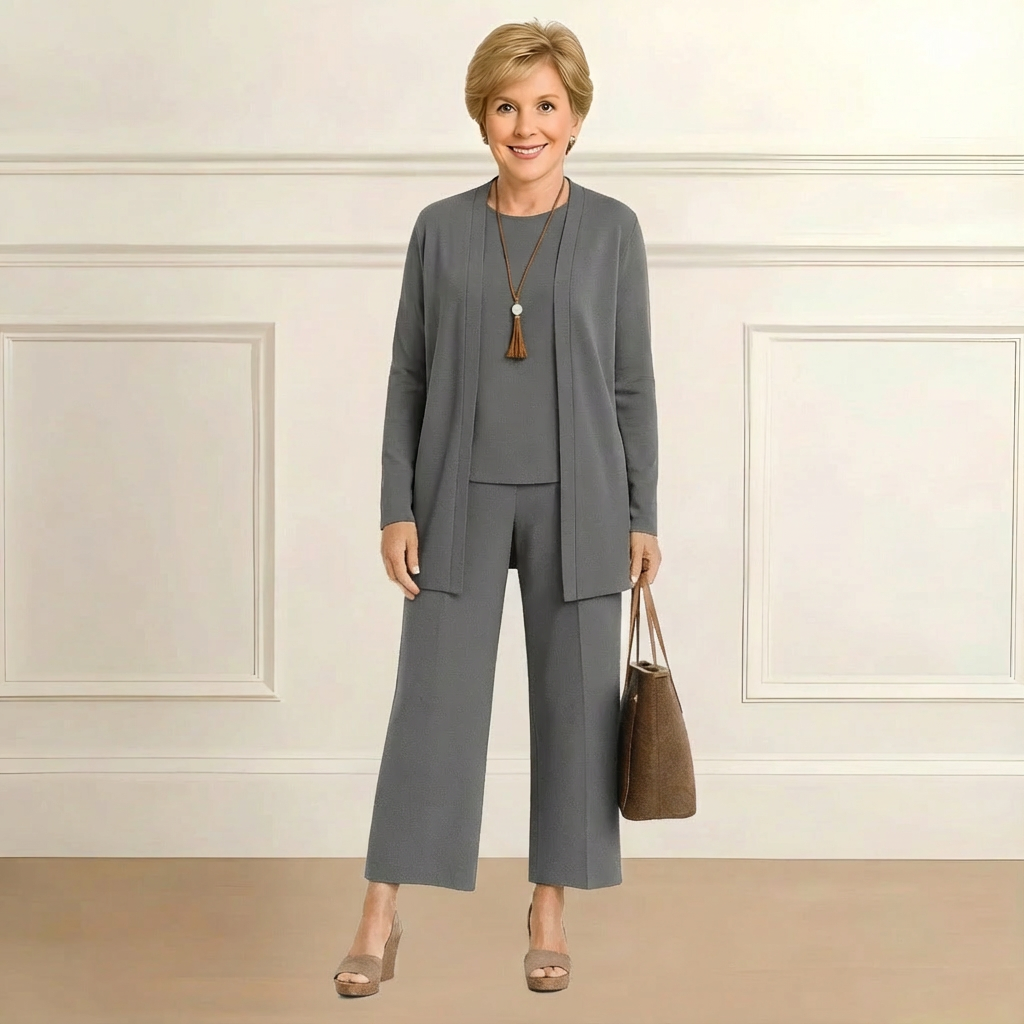 Barbara Cardigan, Top & Pants Set, Lily & Sam, image 2