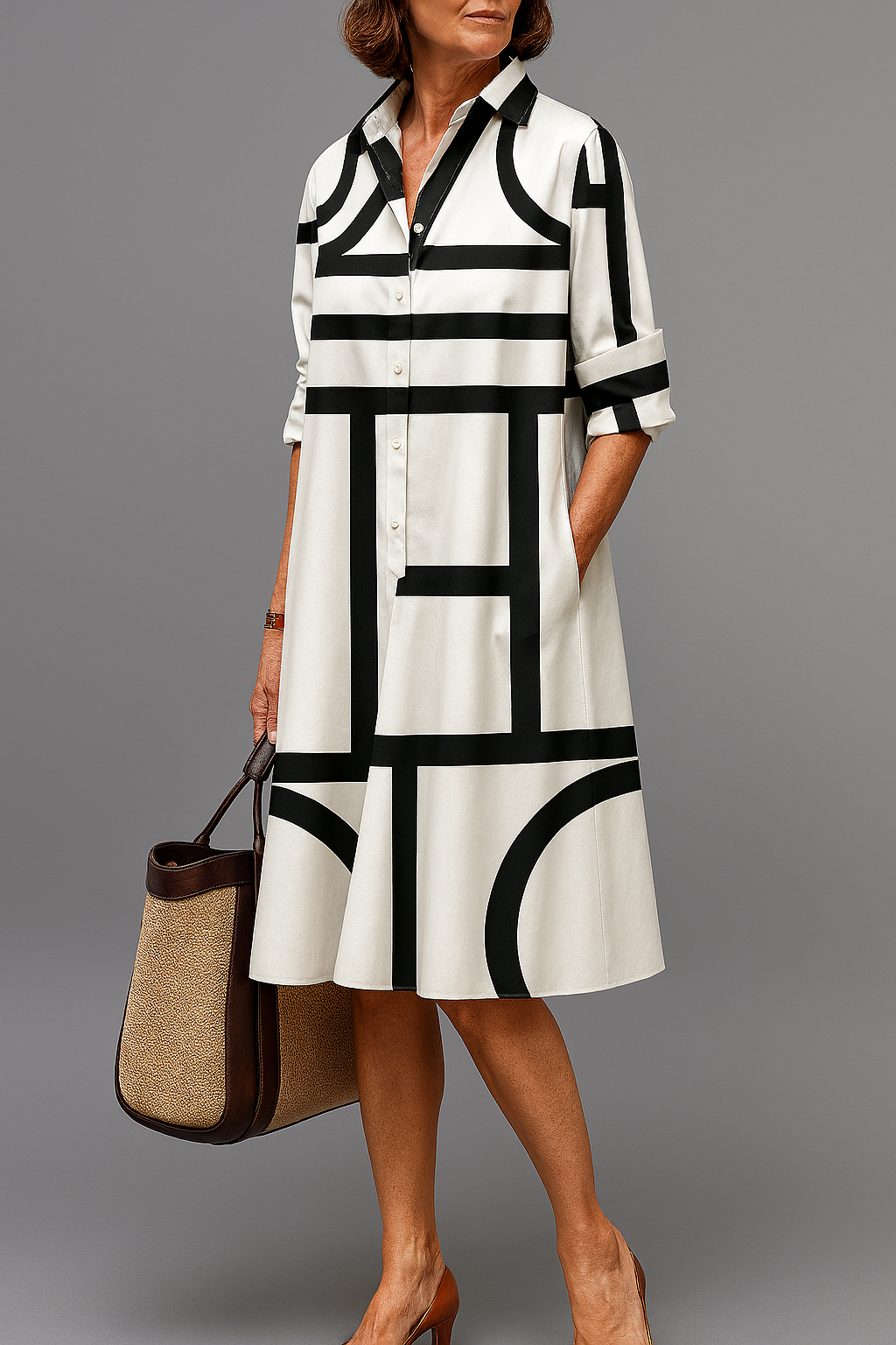 Stylish Midi Dress, Lily & Sam, image 1
