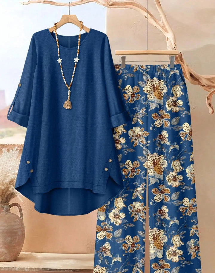 Breezy Layered Tunic & Wide Leg Trousers Set, Lily & Sam, image 8