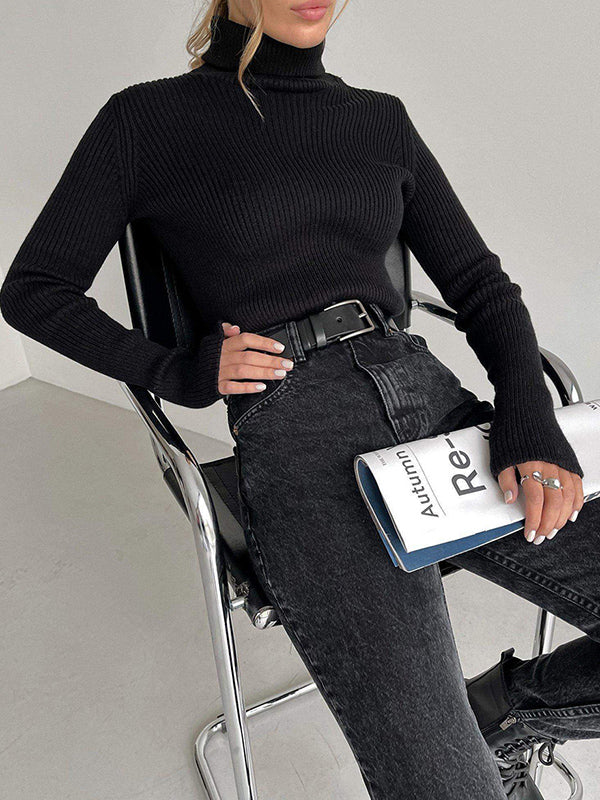 Ribbed Turtleneck Sweater, Lily & Sam, image 5