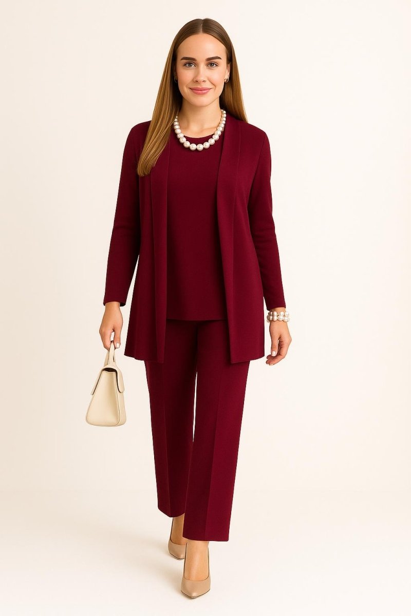 Cardigan, Top & Trousers Set, Lily & Sam, image 2