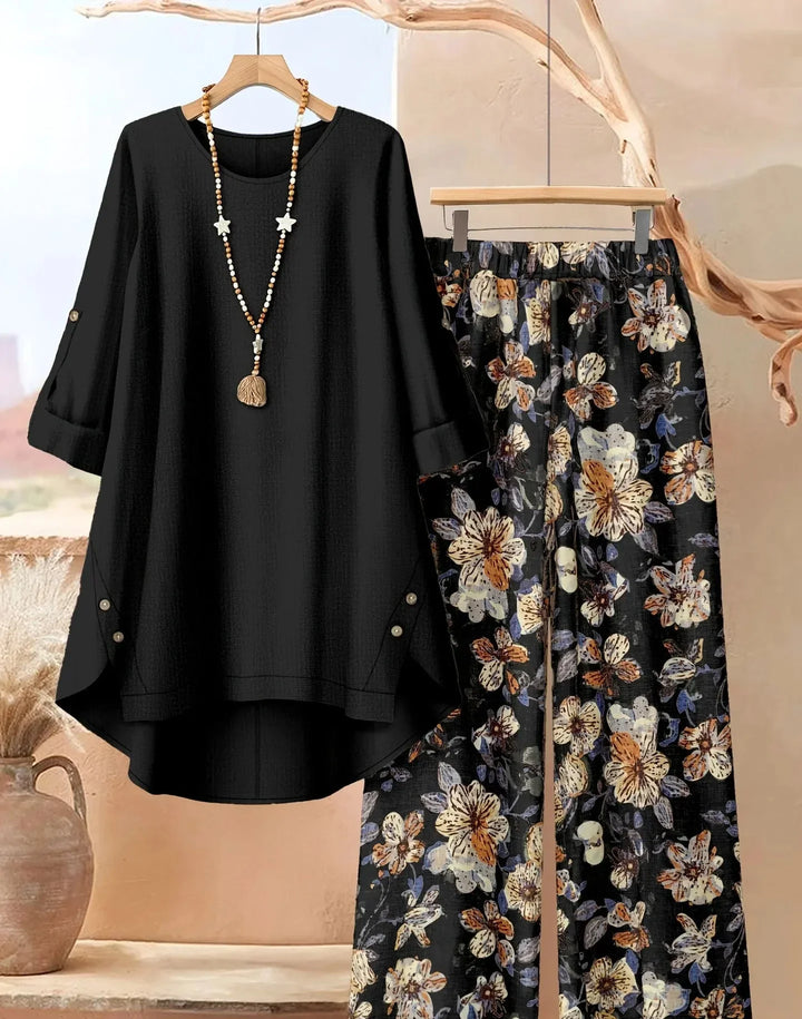 Breezy Layered Tunic & Wide Leg Trousers Set, Lily & Sam, image 9