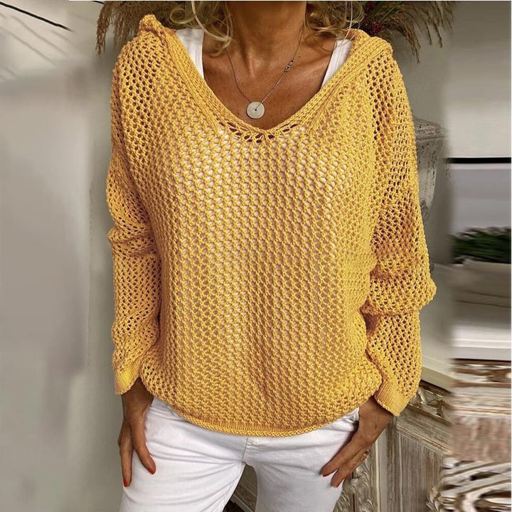 Loose Fit Open Knit Sweater, Lily & Sam, image 12