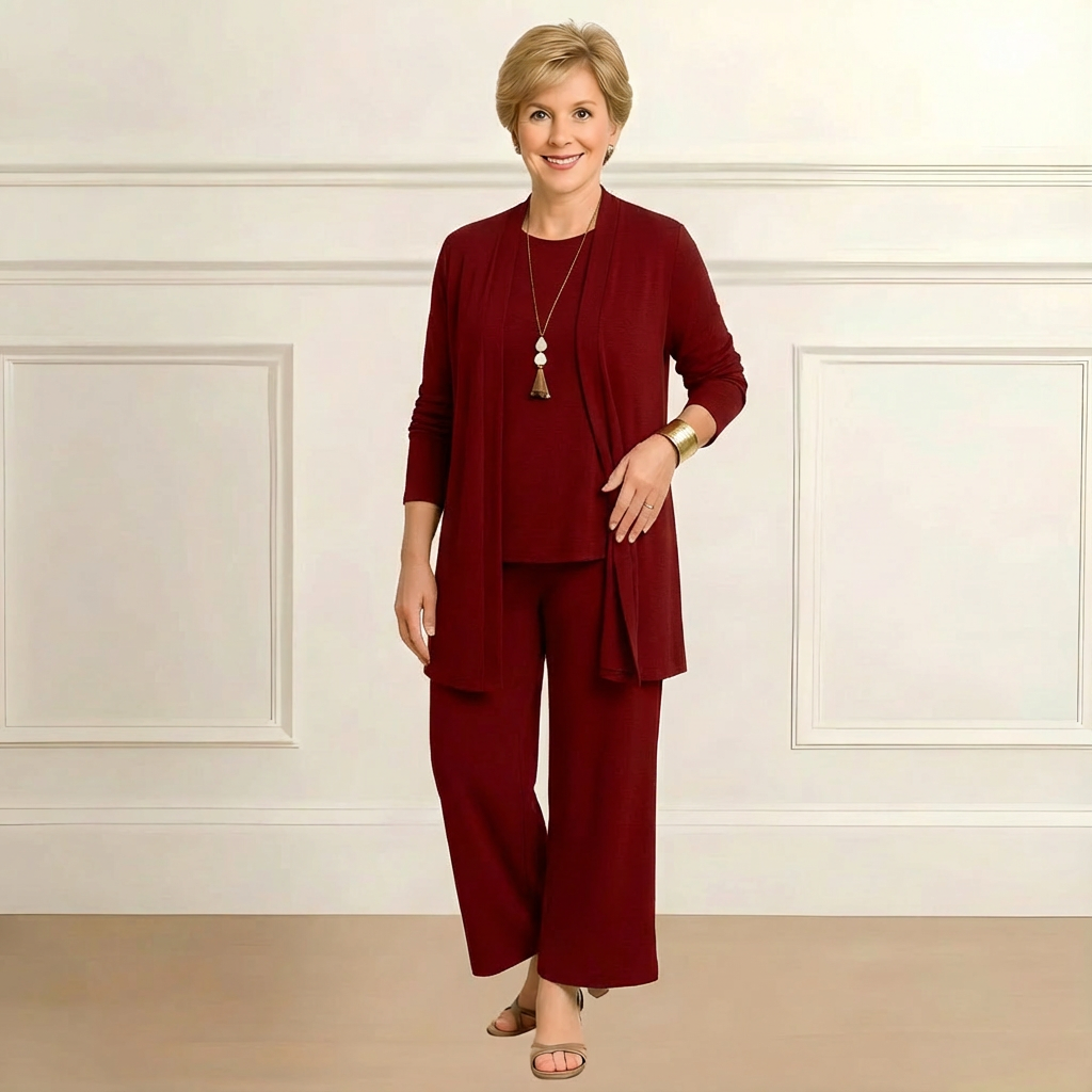 Barbara Cardigan, Top & Pants Set, Lily & Sam, image 3