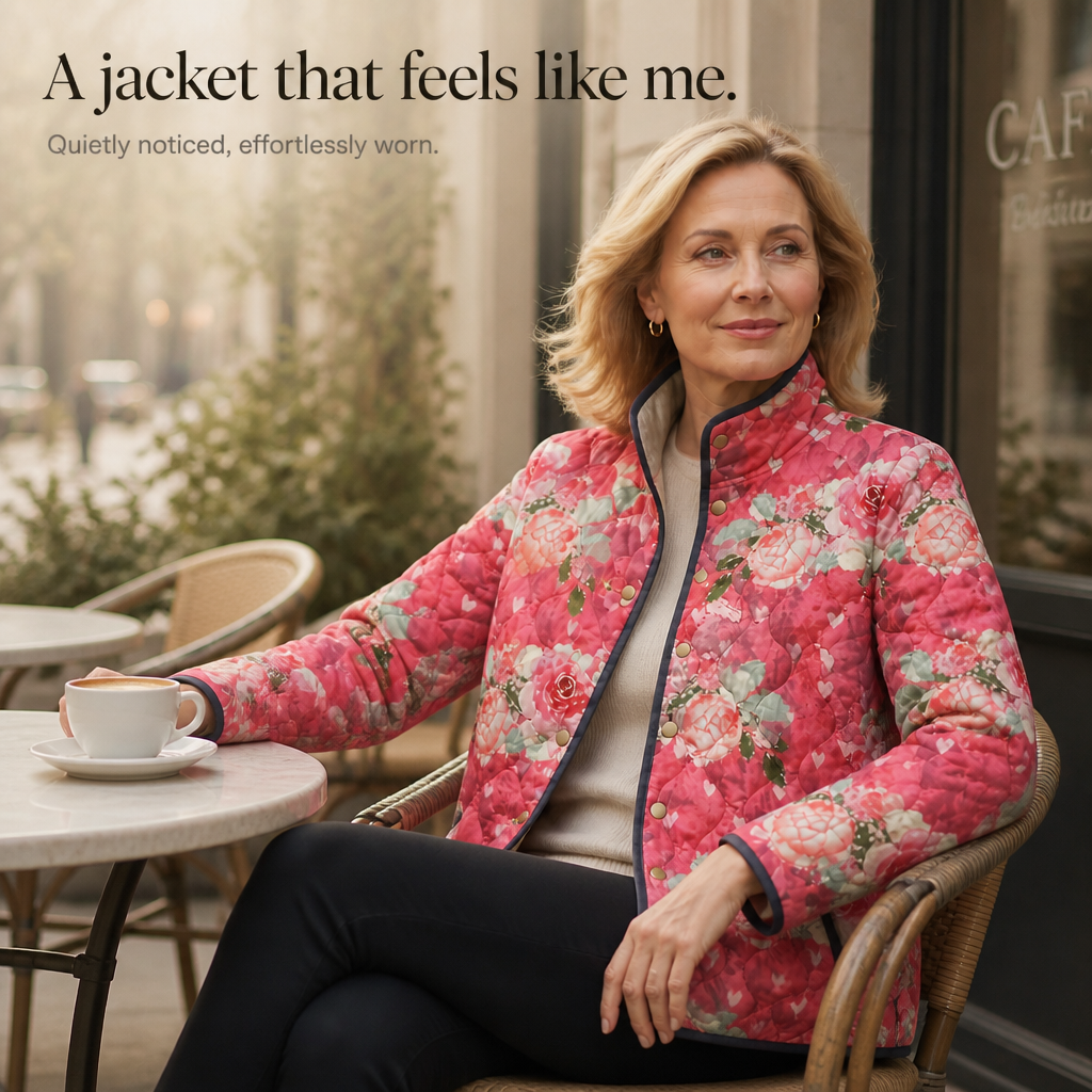 Floral Print Quilted Puffer Jacket, Lily & Sam, image 11