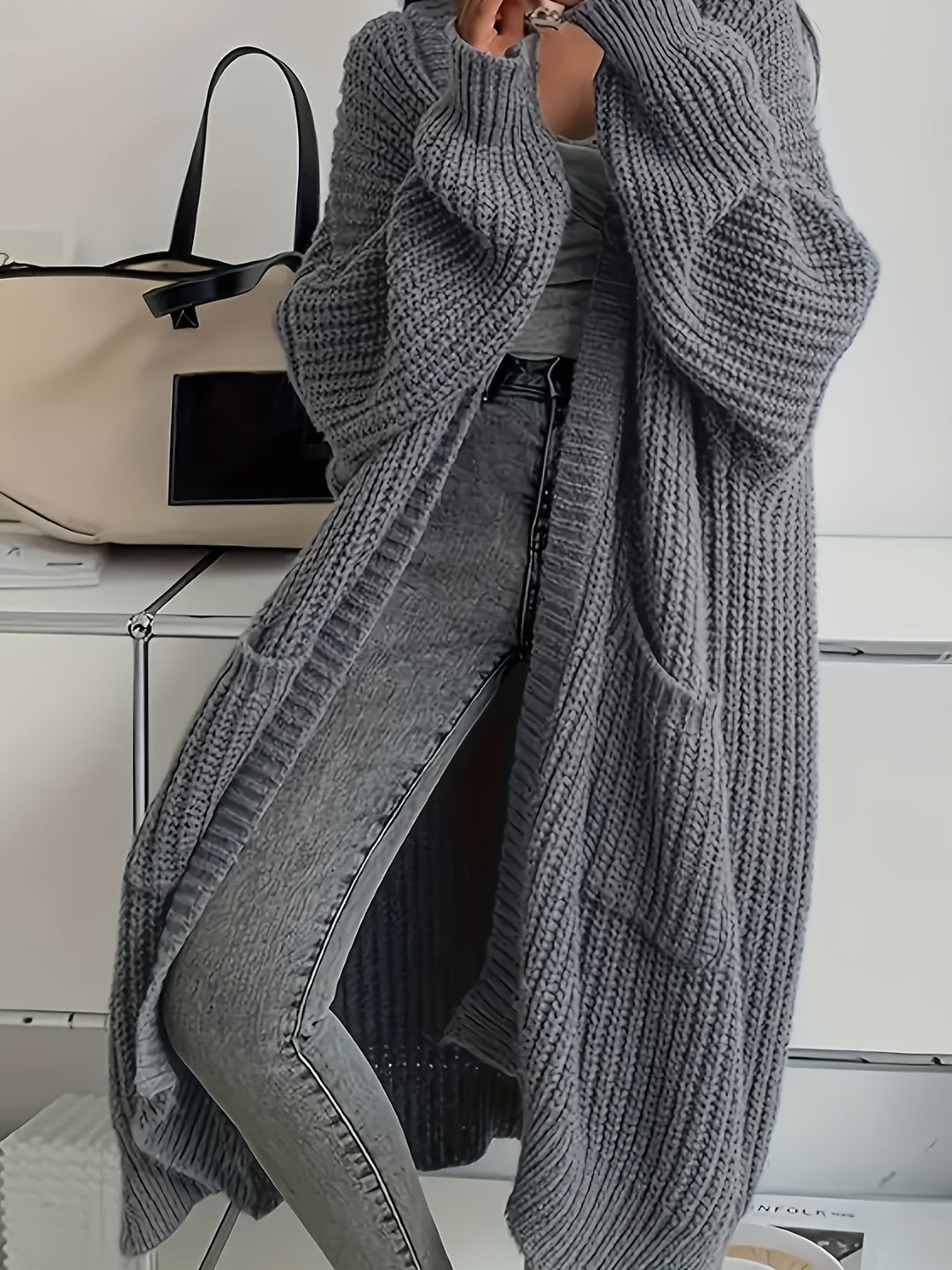 Cozy Confidence Longline Cardigan, Lily & Sam, image 2