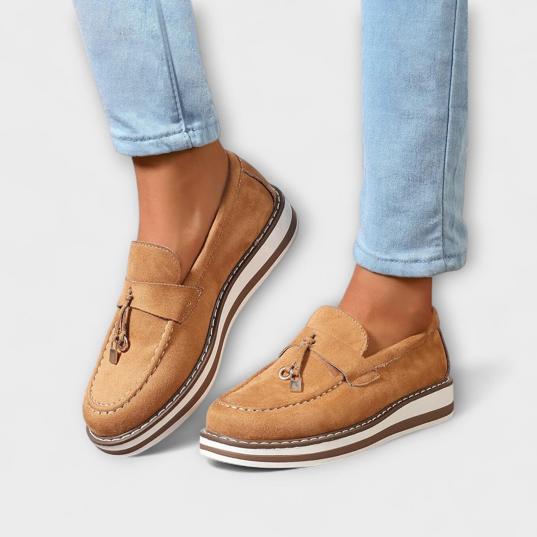 Stylish Casual Loafers with Round Toe Design, Lily & Sam, image 6