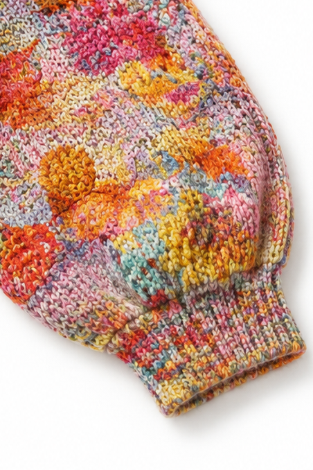 Floral Print Open Front Knit Cardigan, Lily & Sam, image 7