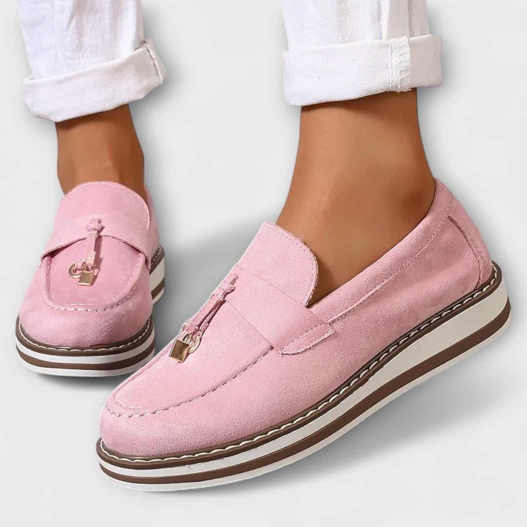 Stylish Casual Loafers with Round Toe Design, Lily & Sam, image 2