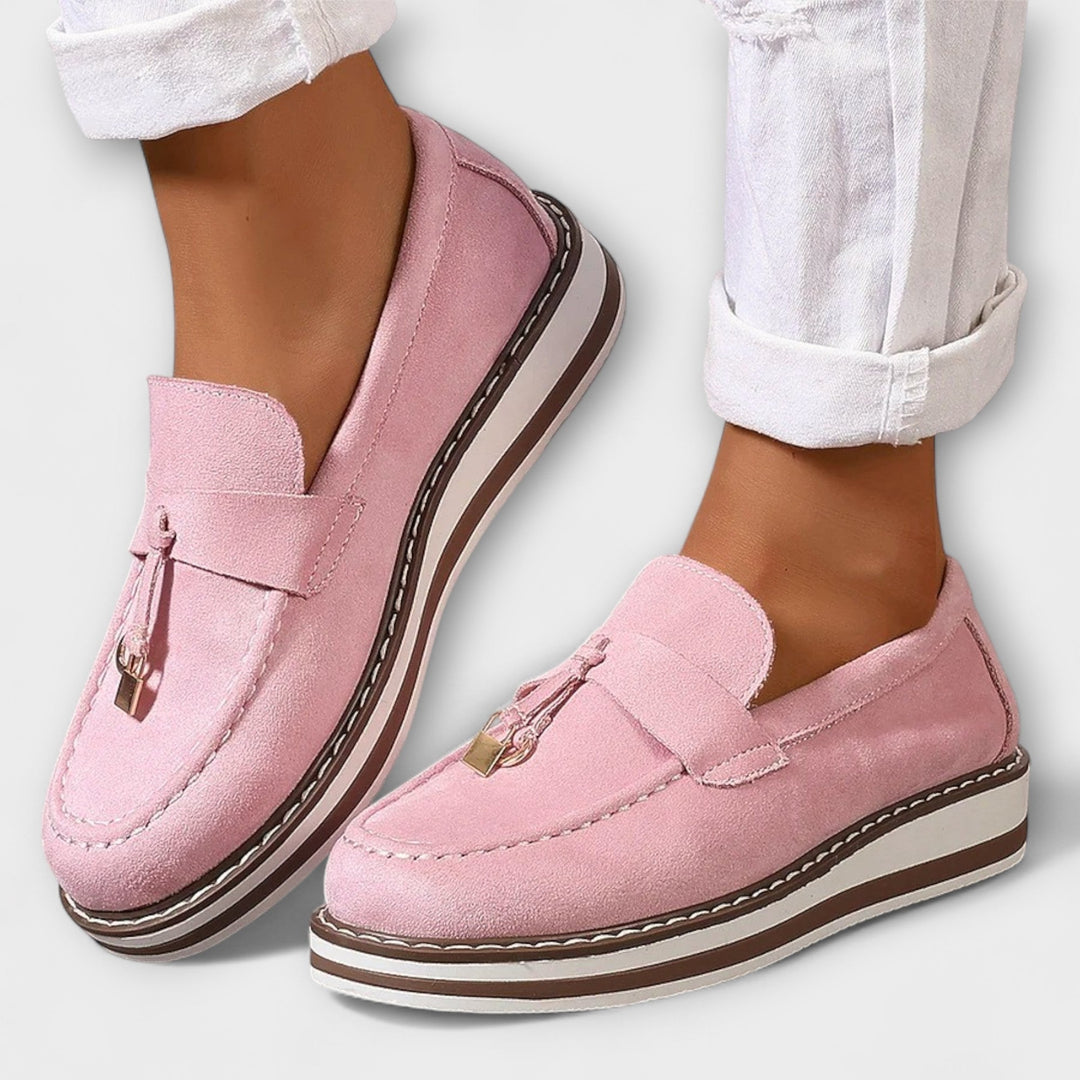 Stylish Casual Loafers with Round Toe Design, Lily & Sam, image 1
