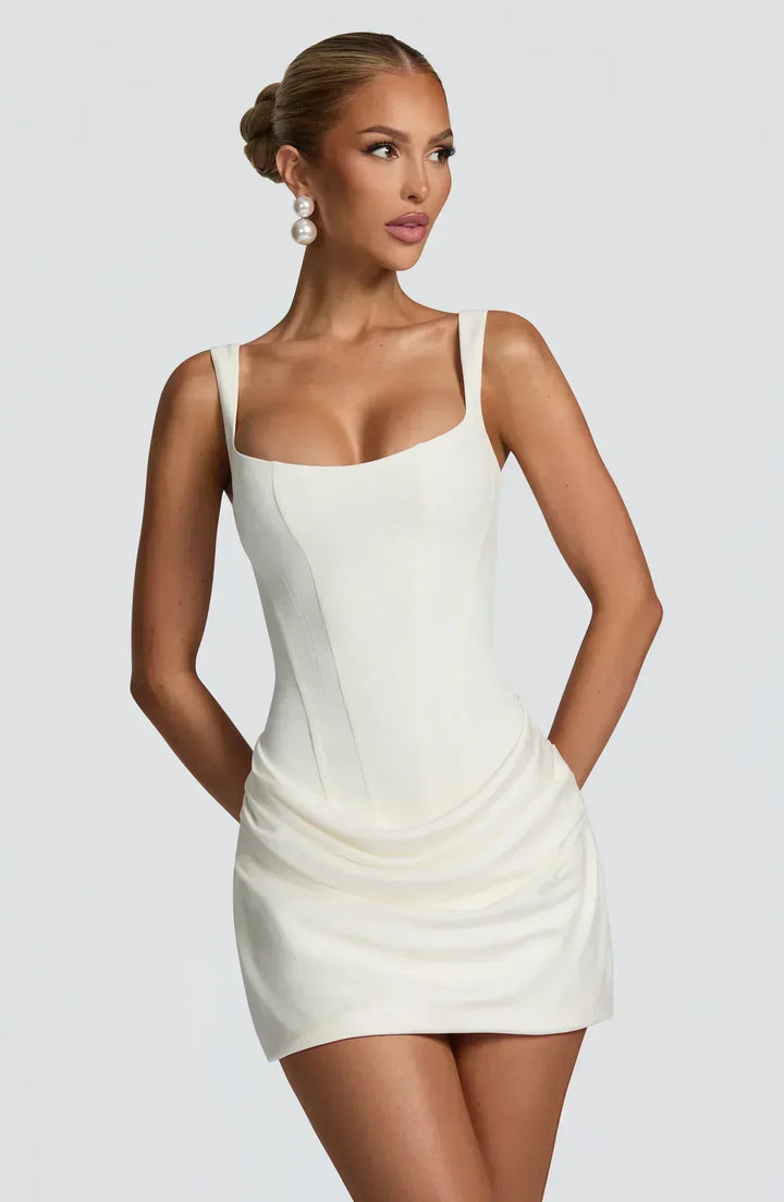 Draped corset mini dress, Lily & Sam, image 5