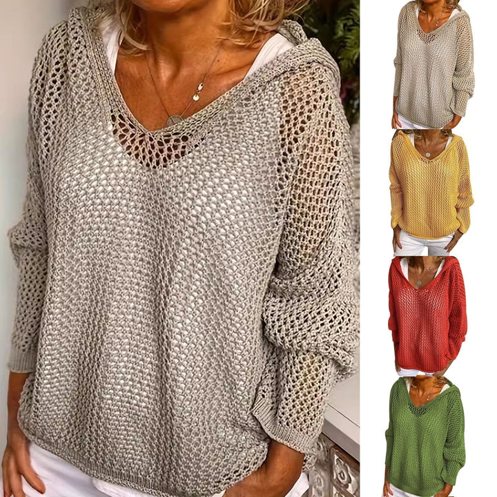 Loose Fit Open Knit Sweater, Lily & Sam, image 1