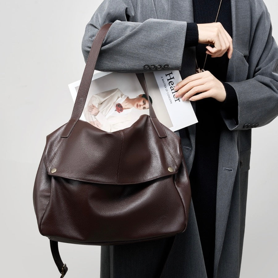 Women's Minimalist Retro Leather Bag, Lily & Sam, image 6